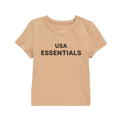 USA Essentials Tan T-Shirt