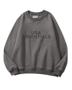 USA ESSENTIALS Classic Grey Sweatshirt